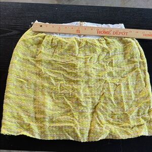 Kate spade new york size 10 Yellow Textured Women's Skirt